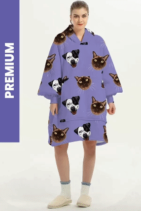 UPGRADE: Premium Hoodie Blanket - EXTRA-PLUSH, LONGER, WIDER