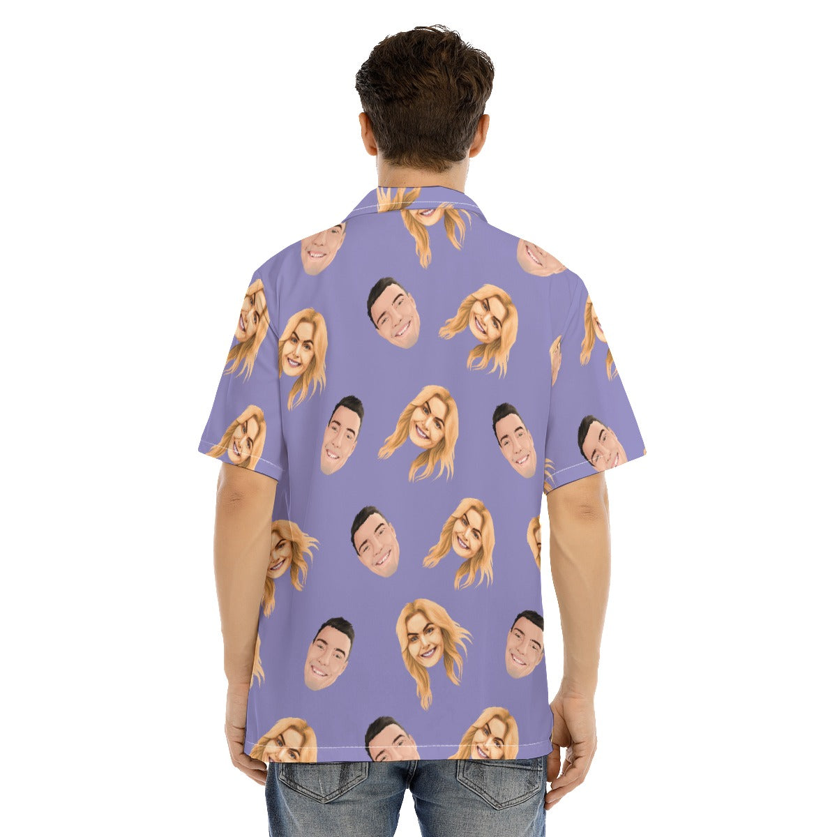 Custom Hawaiian Shirt: Orig. Face Artwork (Dog, Cat, Human Face)