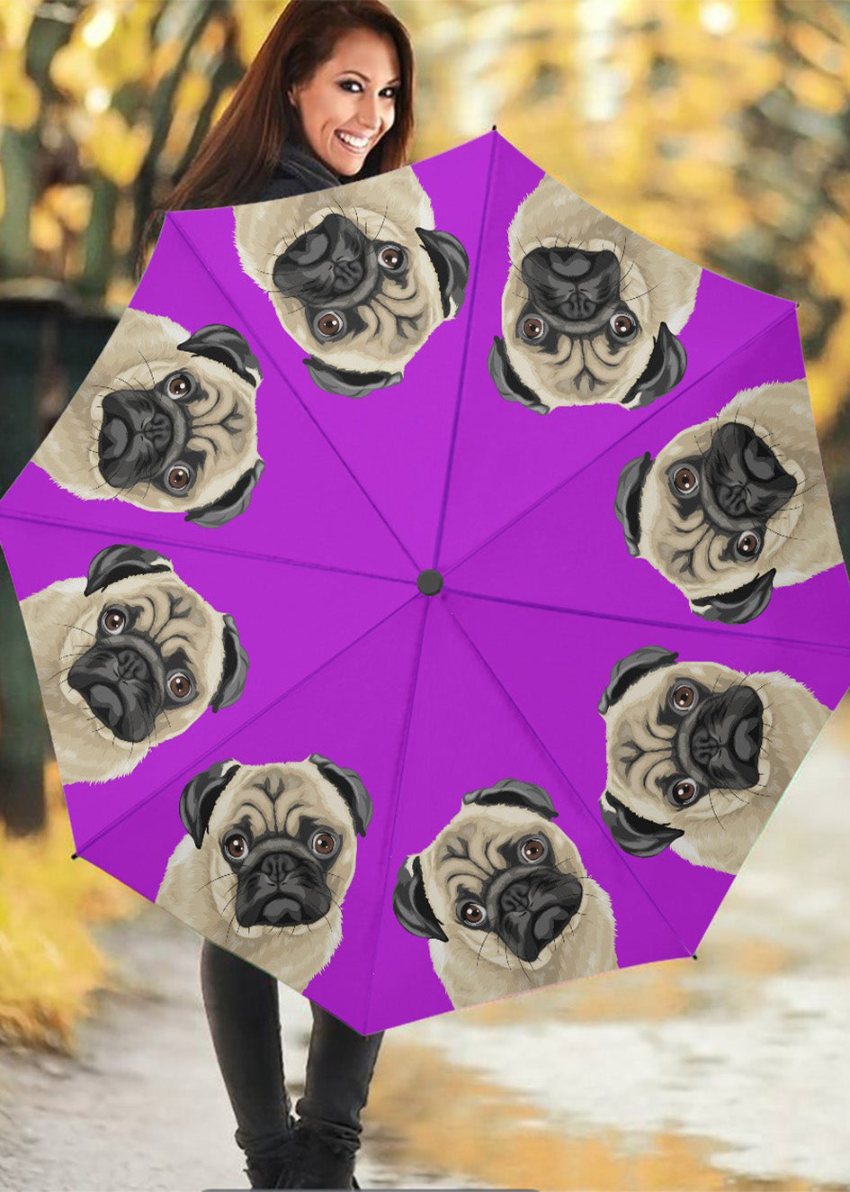 Custom Umbrella: Orig. Face Art (Dog, Cat, Human Face)