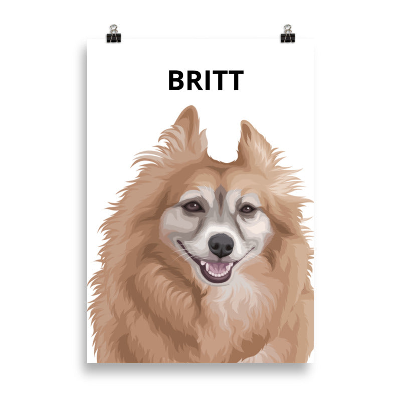 Pet Portrait Original Dog Face Artwork (Price Displayed Is Digital Format - physical options avail. below)